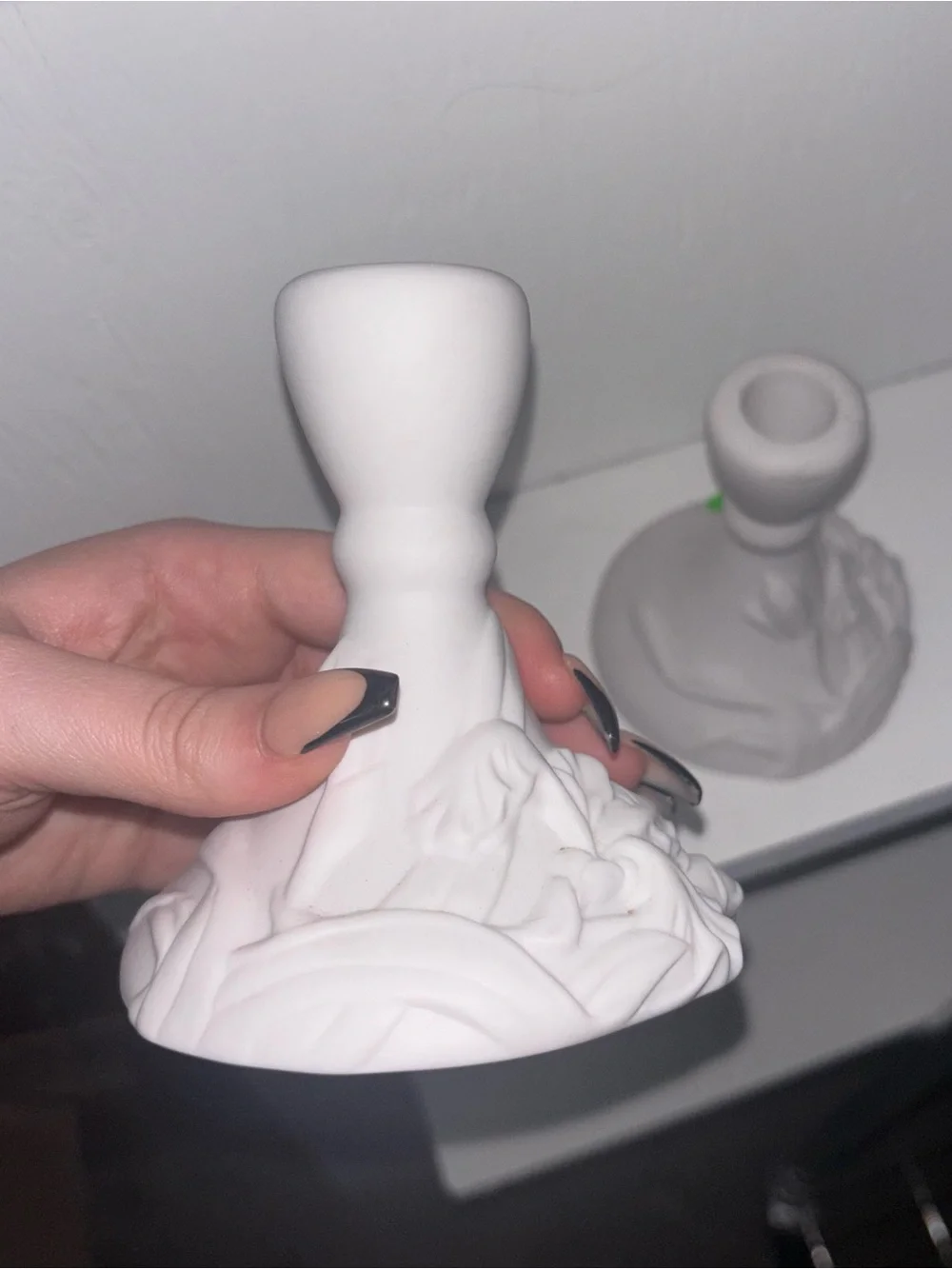 Vintage Ceramic Floral Candle Stick Holders Set of 2